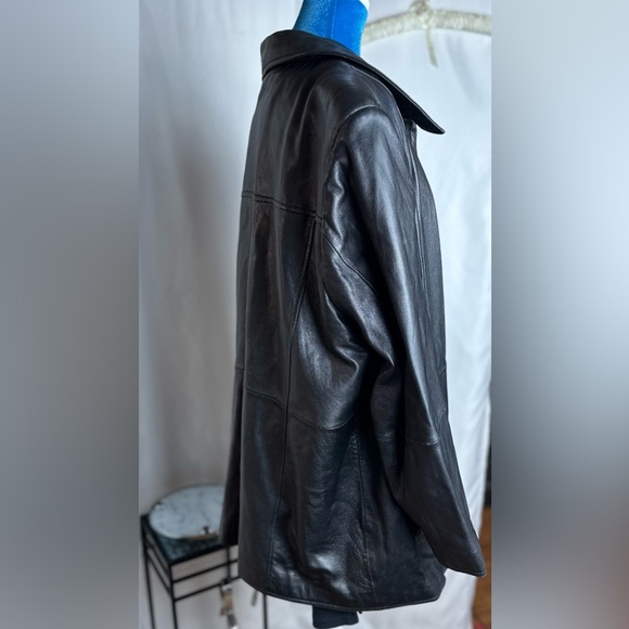 Pelle Studio Genuine Leather Coat With Zipper and Pockets Plus Size 2X - Picture 5 of 10